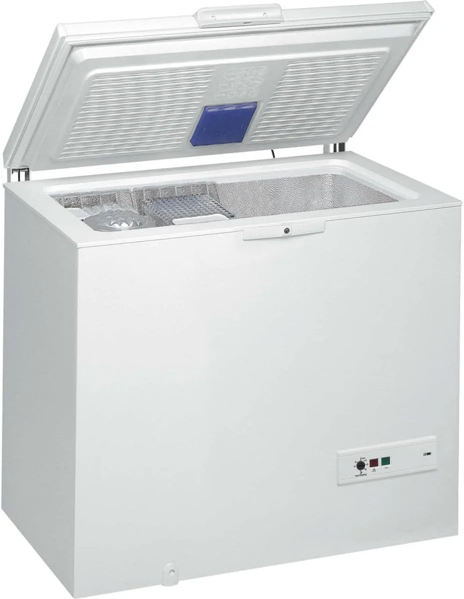 Whirlpool congélateur WHM31112, Capacité utile: 312 litres, Fonction congélation rapide, Éclairage intérieur, Équilibre de la porte, finition blanche