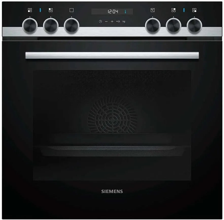 Siemens four électrique he517abs0, capacité 71L à finition noire, acier inoxydable Four