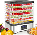 Déshydrateur alimentaire, système de séchage à 360 ° pour les légumes séchés et les légumes, avec affichage numérique, hauteur réglable