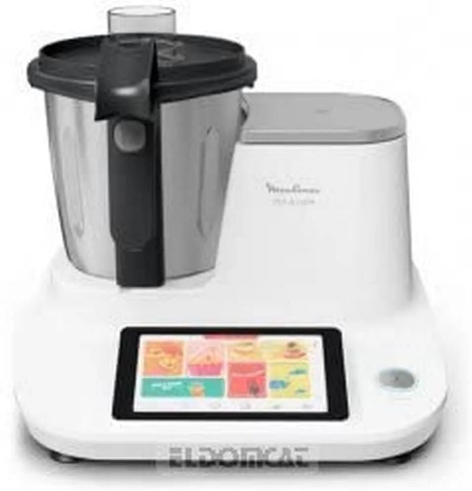 Moulinex robot de cuisine HF506111, 10 programmes automatiques, Click & Cook multifonction 1400 W, capacité 3,6 L, 30 à 120 °C, 32 fonctions