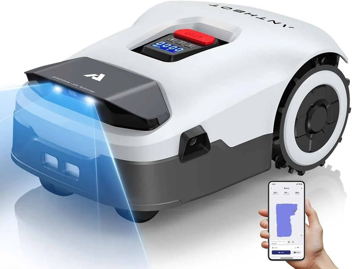 Tondeuse 3600 Bande+4 Genie3000 Robot, sans Fil Périphérique, RTK Pleine Yeux Vision d'IA Gazon, Évitement des Obstacles, ANTHBOT, 30 Multi-Zones, ㎡