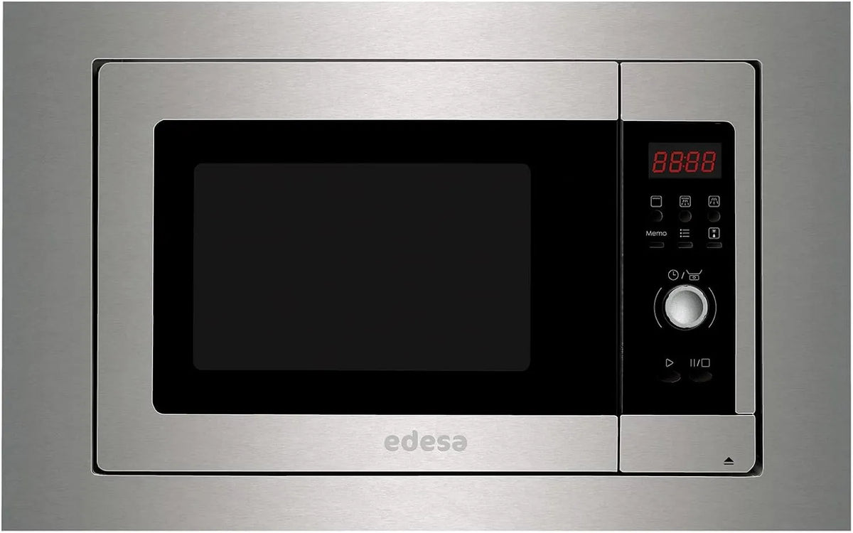 Four à micro-ondes EMW 2020 2020-I-X EDESA, puissance 700 W, capacité de 20 litres, 5 niveaux de puissance, I-X Cadre encastré intégré