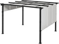 Pergola avec 3 Toiles coulissantes Outsunny, dimensions 3,5 x 3 x 2,35 m