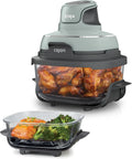 Ninja modèle FN101EUSG, 1 700 W, capacité 3,8L, 4-en-1: Frire sans huile, 2 récipients avec couvercles, CRISPi Friteuse sans huile portable, Rôtir