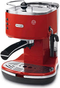 De'Longhi modèle 311.R, puissance 1100 W, Icona Eco Macchina da Caffè Espresso Manuale, Caffè in Polvere o in Cialde E.S.E., Rosso