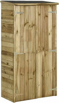 Armoire de jardin, Pin 85x48x177 cm, abri de Jardin en Bois abri à Outils avec 3 étagères 2 Portes, extérieur