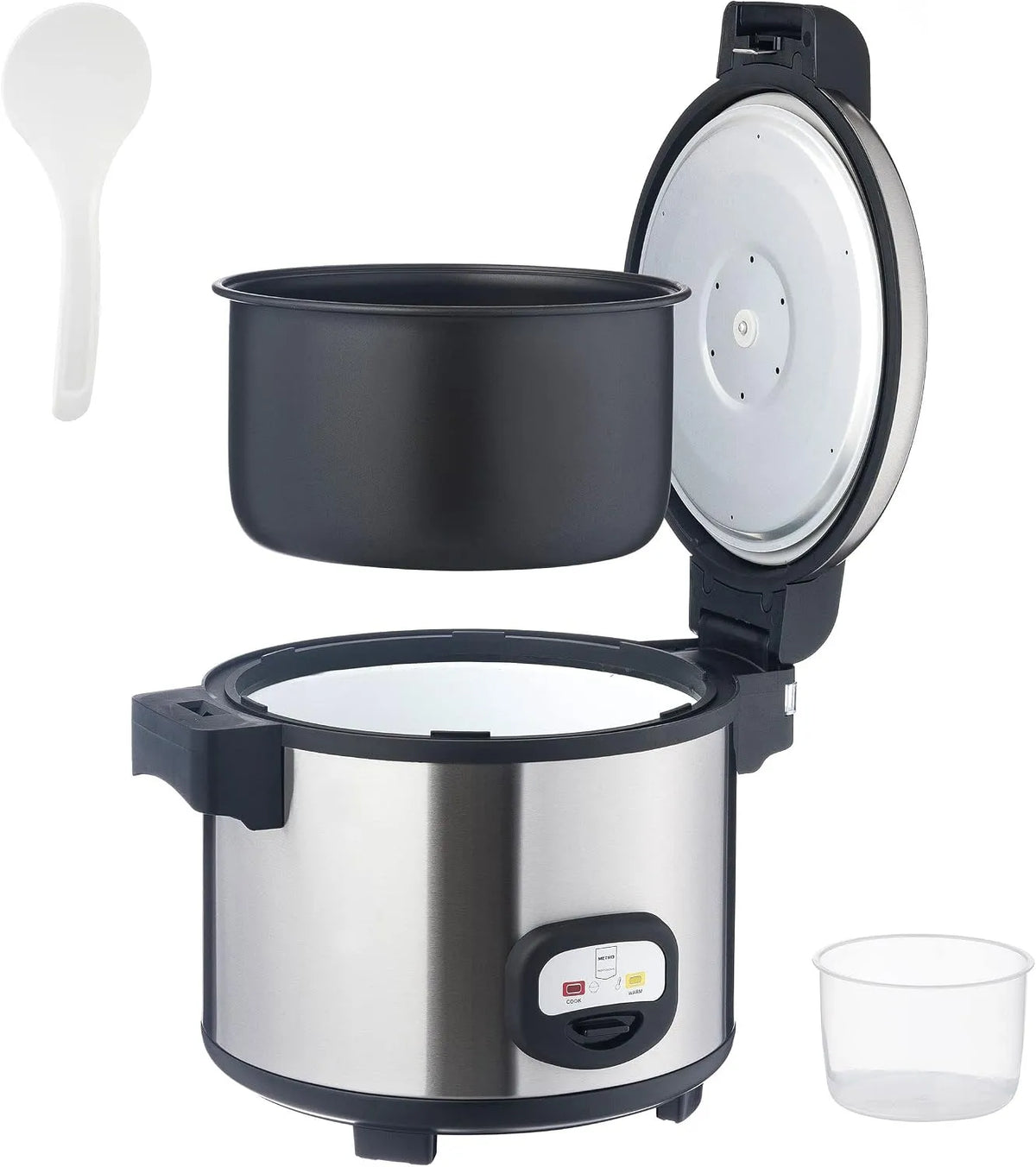 Cuiseur à riz modèle GRC1950 METRO Professional, utilisation professionnelle avec revêtement anti-adhésif, Cuiseur à riz 12 L 1290 W