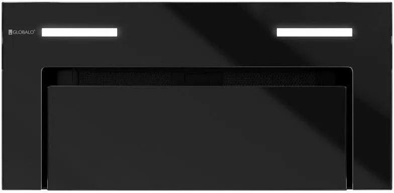 Table H2H, largeur 60 cm, Gingero 60.2 Black, acier peint, afficheur LED, Hotte encastrable se connectant à la à induction, 3 plages de vitesse