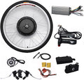 Vélo électrique W/36, tension 48 V, levier d'accélérateur rotatif PAS avec 5 étoiles, avec écran LCD, Kit de conversion de 26', puissance 1000 W