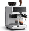 Machine à café AMZCHEF, 44 réglages de mouture, fonction café froid, acier inoxydable, Expresso avec broyeur intégré 20 Bars, 4 températures