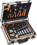 À outils 107 pièces BOXER Mallette, Valise aluminium avec cliquet 3/8', embouts, pinces et tournevis