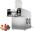 Machine à glaçons Lb/24, Commerciale 750 W en Forme De Flocon De Neige, Broyeur À Glace Électrique 264 Lb, 24 H avec 2 Barils d'alimentation