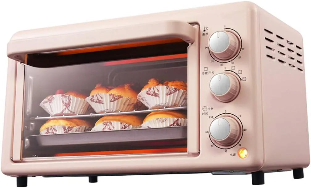Four, puissance 1200W 19L Mini Température Réglable 0-240 ℃ et Minuterie 60 Minutes 3 Modes