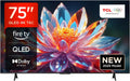 Smart TV 75T6C, TCL Fire TV 75 Pouces QLED 4K UHD, HDR, Multi-Format, Dolby Atmos, Motion Clarity, Game Master, vocale Alexa