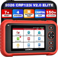 Auto Voiture Multimarque LAUNCH Élite modèle CRP123i V2.0 Valise Diagnostic, AT 4 Système,7 Remise à zéro, ENG, ABS, SRS, Huile, SAS, Frein, BMS