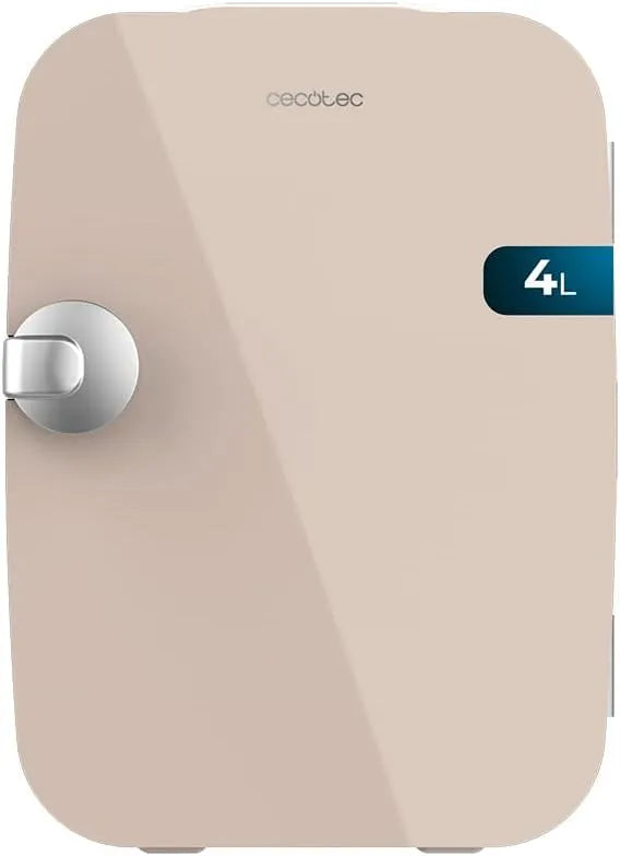 Cecotec réfrigérateur 12V-220V, Plage de température 5-65º, Fonctionnement, Mini Bolero MiniCooling Río Cream 4L
