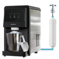 Costway machine à glaçons 24h, avec Filtre à Eau, Bar, avec Capteur Infrarouge et Autonettoyant, Bureau, Stockage 4 kg, Nugget Ice 27kg en