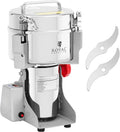 RCMZ-2000D Royal Catering, Moulin à épices électrique 2000 g 21 x 9.5 cm 3400 W numérique Moulin à épices électrique professionnel Broyeur à épices