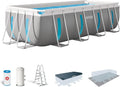 Intex, 4,00 x, 2,00 H1,22 m, Kit Piscine Clearview Rectangulaire Tubulaire