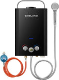 Chauffe-eau électrique BE158B GASLAND, à Gaz 6L 30/37mbar, Système de Douche Chaude Sans Réservoir Avec Poignée Portable