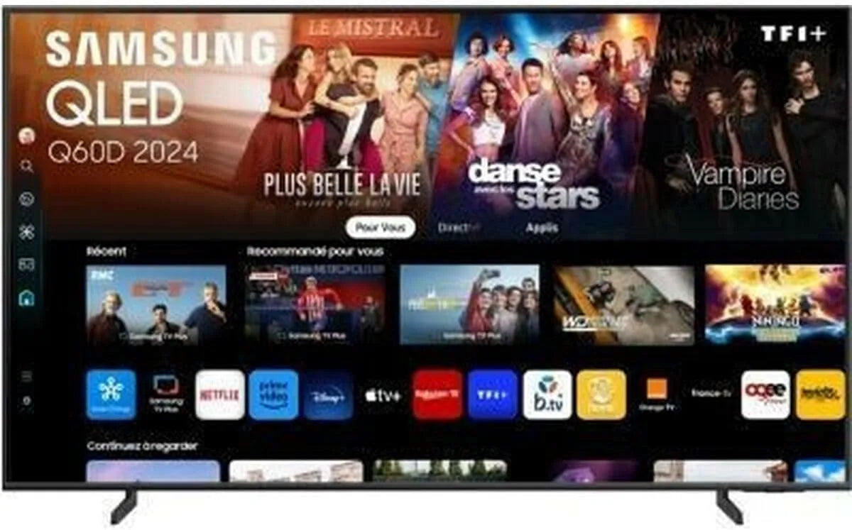 Samsung Smart TV 50Q60D, TV QLED 4K 2024 de 50' avec Plus d'1 Milliard de Couleurs, Couleurs certifiées, Le et contrôlez Votre Maison avec SmartThings