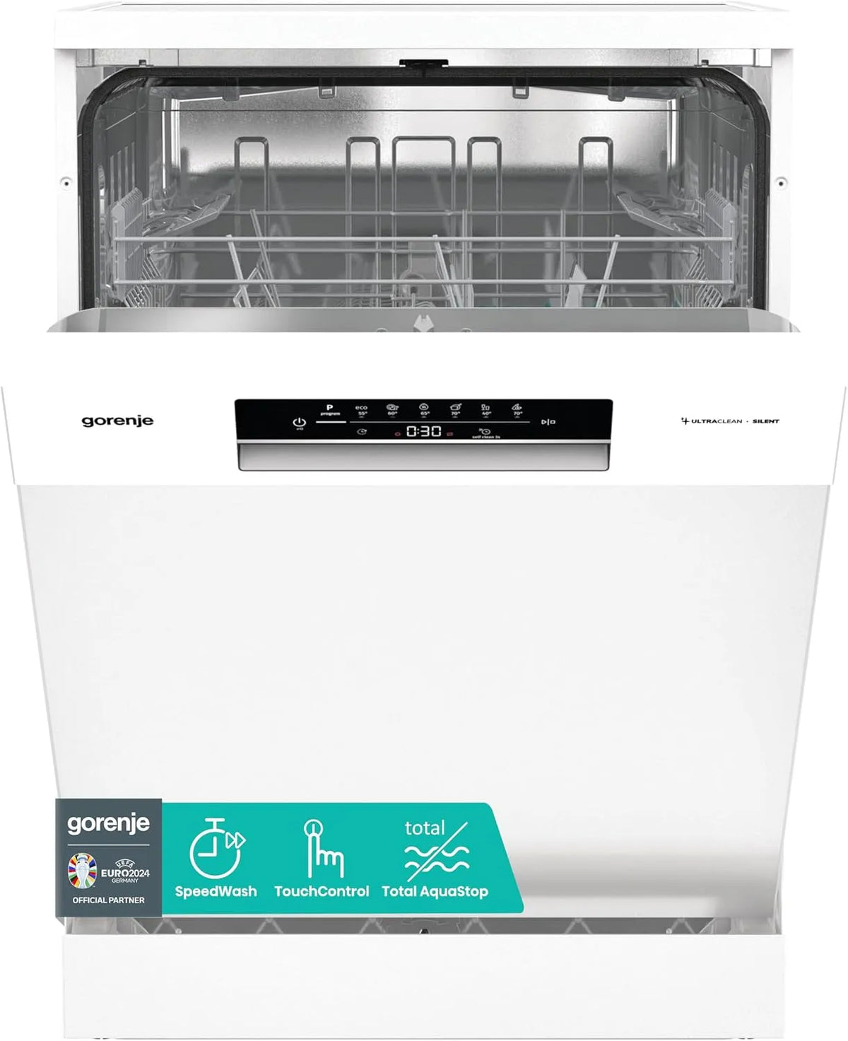 Gorenje lave-vaisselle GS642E90W, largeur 60 cm, 13 couverts, autonome, programme hygiénique, fonction SpeedWash, Total AquaStop, auto-nettoyage