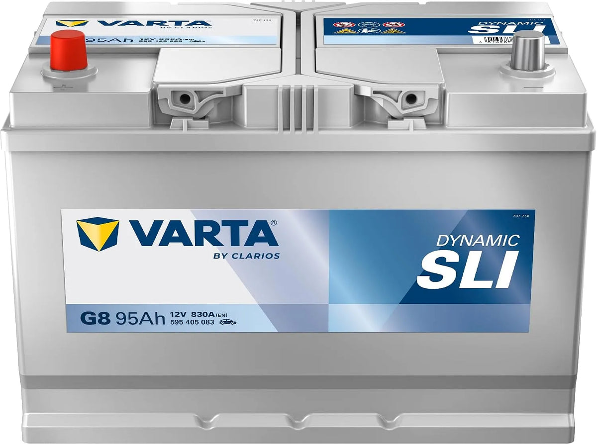 Dynamic G8 Batterie Voitures Varta Blue, tension 12 V 95Ah 830 Amps