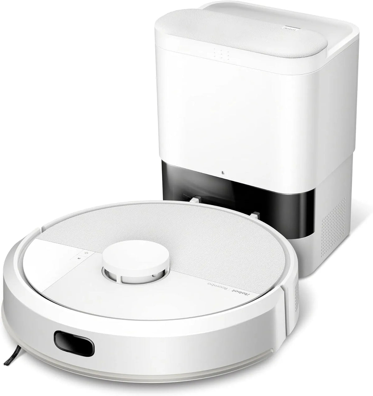 Aspirateur 2en1, Aspiration de 7KPa, Robot Laveur, Détection des Tapis, finition blanche, iRobot Roomba 105 Combo+AutoEmpty Dock, Navigation LiDAR