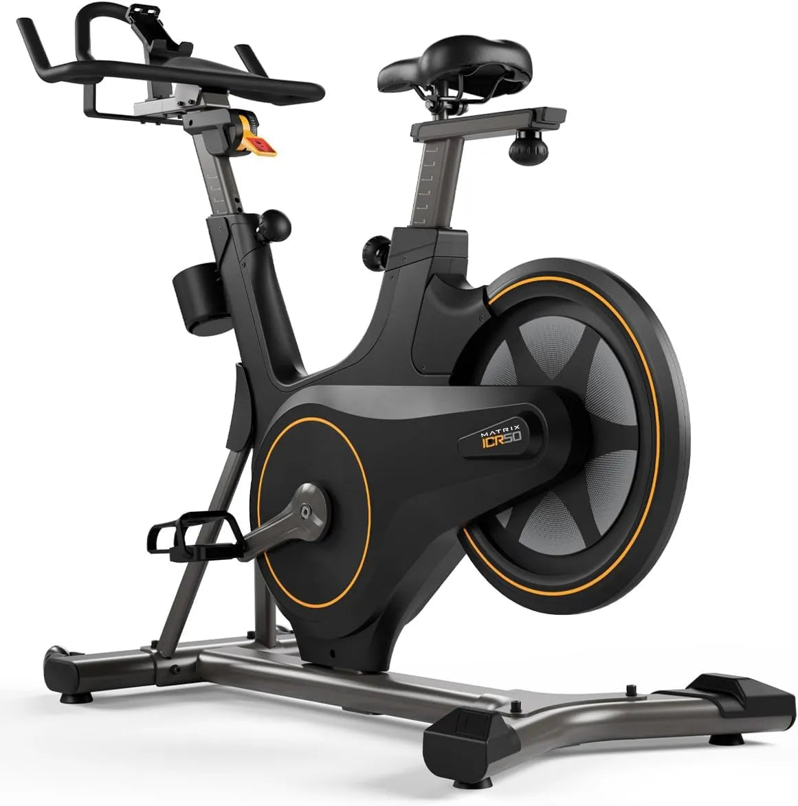 Vélo ICR50, d'appartement Matrix Fitness Limited Edition, Volant Arrière Aluminium, Usage Appartement, Indoor Cycling Magnétique 11 Niveaux