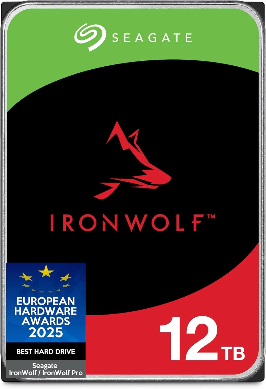 Modèle 6Goit 6Goit 12To 6Goit/s ST12000VNZ008 Seagate IronWolf, CMR 3.5 Pouces, SATA 6Goit, s 7 200 tr/min, 256 Mo de mémoire cache, pour NAS RAID