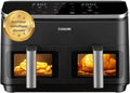 Lave-vaisselle, 55% Plus Rapide, 71% D'efficacité énergétique, 8 Portions, finition noire, COSORI Air Fryer 2 Compartiments 8.5L, Va au