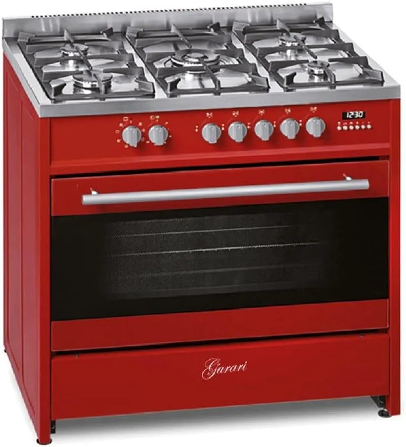 Gril, Centre de cuisson électrique à gaz 90 cm, capacité 121L, 5 brûleurs haute qualité, Air chaud, Gaz propane, GCH E 911 R, puissance 4 kw WOK