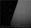 Plaque de cuisson Hermitlux, Induction Flexizone 4 Feux 60 cm, Encastrable Table de Cuisson Induction 7400W avec 9 Niveaux de Puissance, Booster