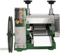 Machine à, jus de Canne à Sucre Manuelle en Acier Inoxydable à 3 Rouleaux, avec Grande manivelle et 2 Couteaux à éplucher