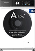 Lave-linge GLLPS121400WH GEDTECH, poids 12 Kg, 16 programmes, 1400 tr, frontal, mn, Eco, Intensif, Rapide