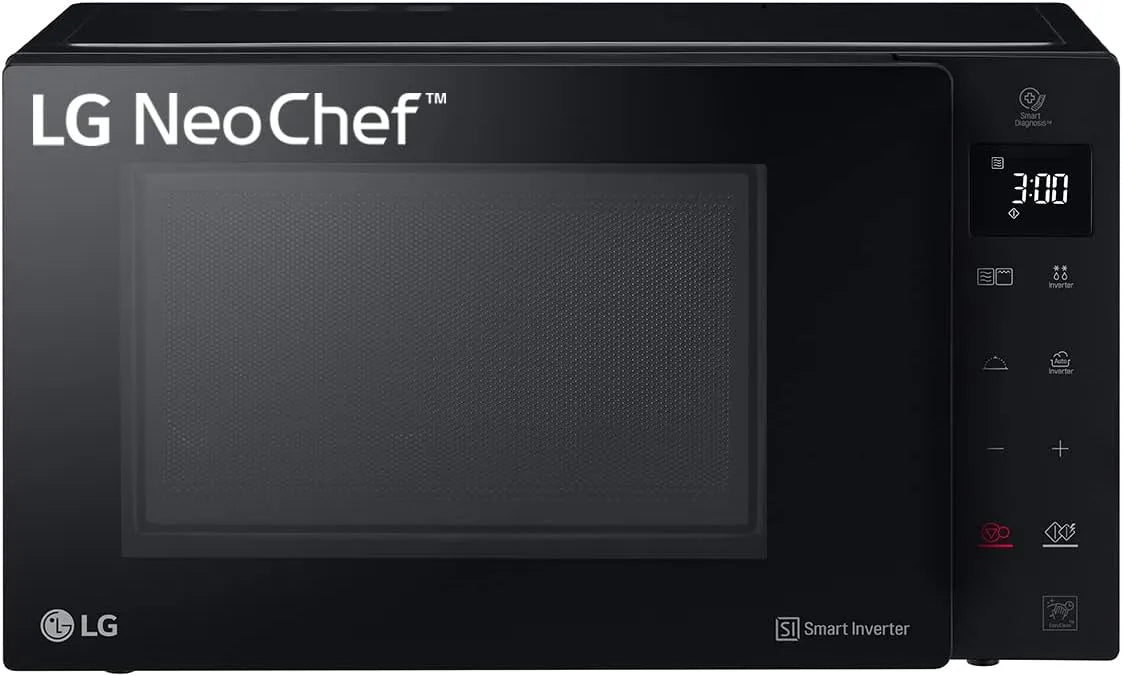 LG four à micro-ondes MH7235GPS, Smart Inverter avec grill à quartz, capacité 32 litres, programmes automatiques, puissance 1200 W