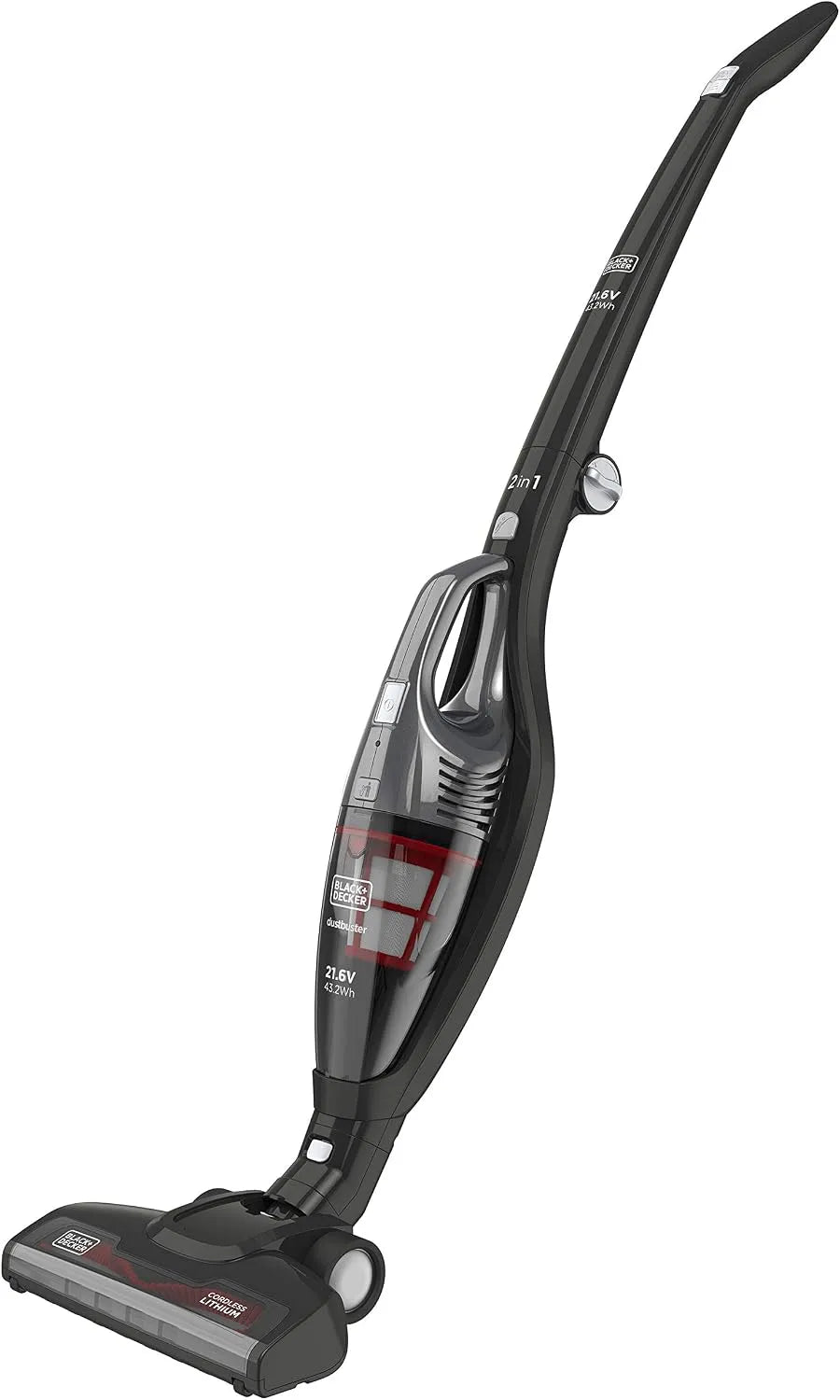 Black+Decker aspirateur balai SVB620JW-QW, capacité 500 ML, puissance 12,7W, 2 Niveaux d'aspiration, Autonomie de 50 Min, tension 21,6V
