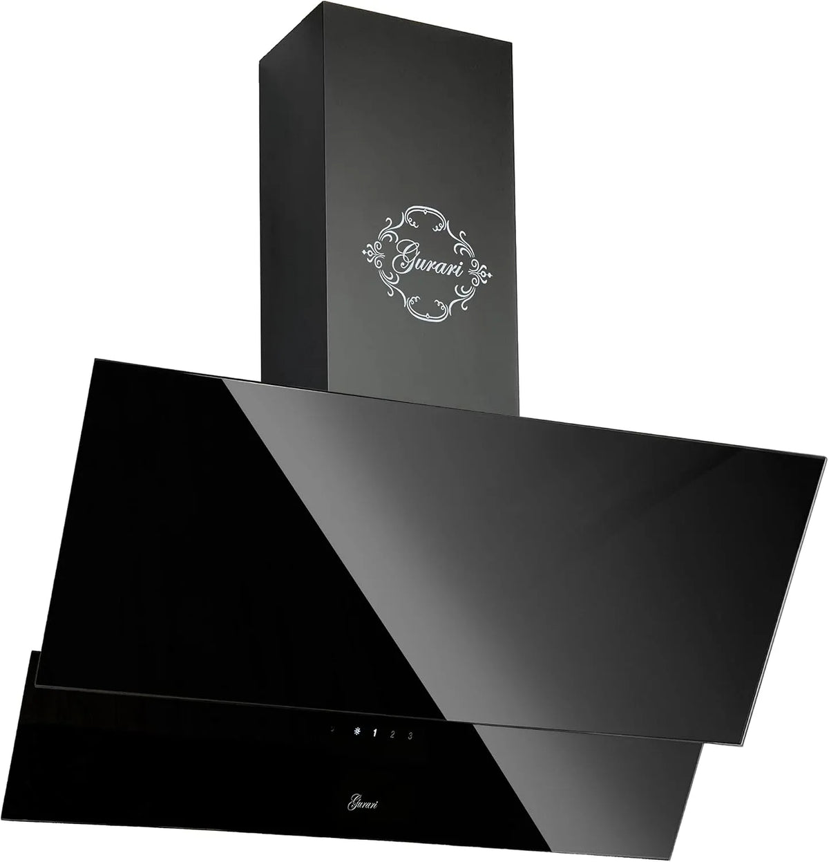 Hotte aspirante, Hotte Murale 90 cm GURARI GCH D 268 9 Prime Noire, classe énergétique A 1000 m³/h télécommande incluse