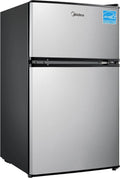 Midea réfrigérateur WHD-113FSS1, Acier inoxydable 87,78 L, congélateur Autonome finition noire, Réfrigérateurs-congélateurs