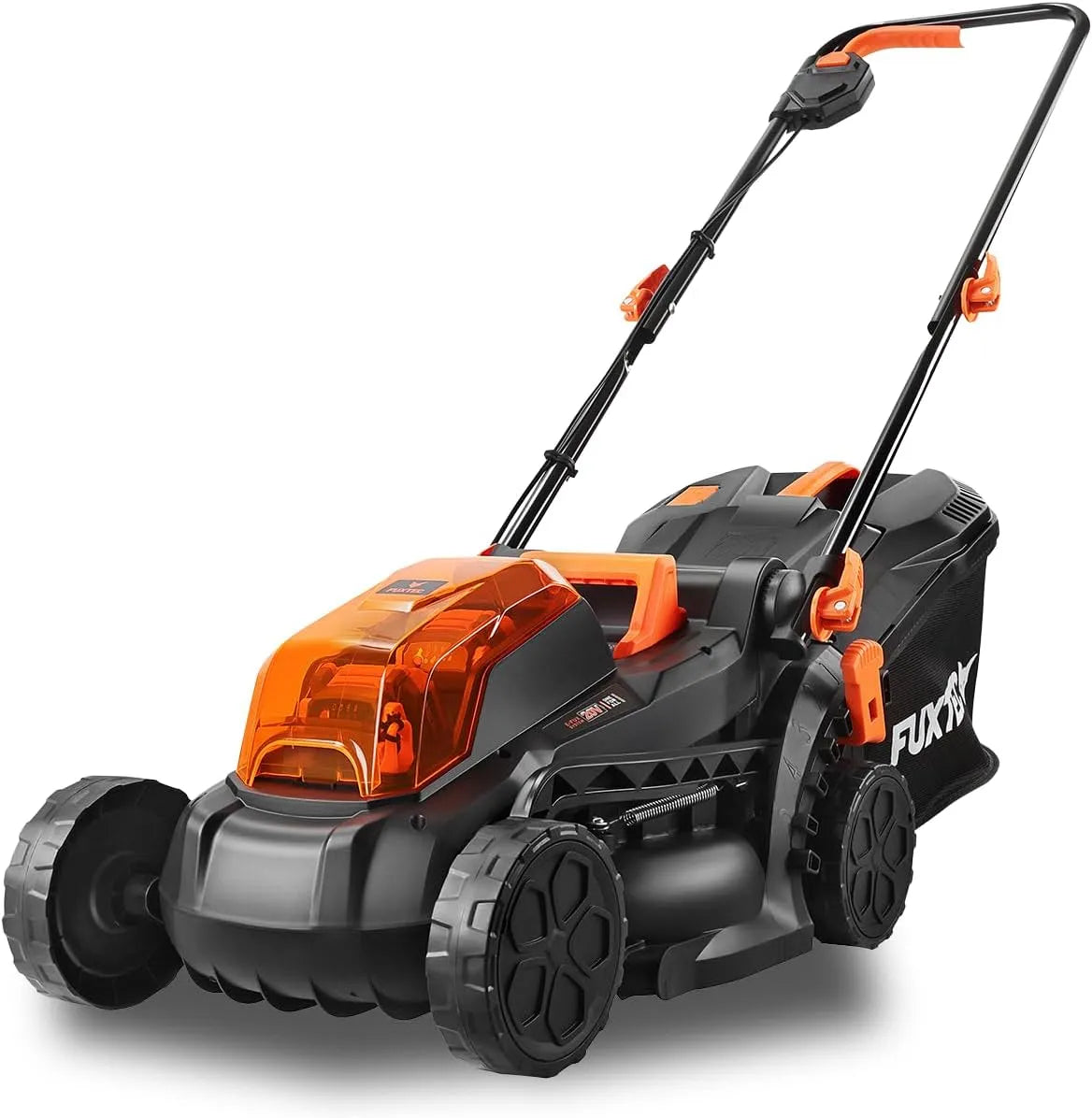 Fuxtec tondeuse à gazon 2X20V FX-E1RM20, à Batterie poussée 40V, 33cm Largeur de Coupe, sans Batterie ni Chargeur