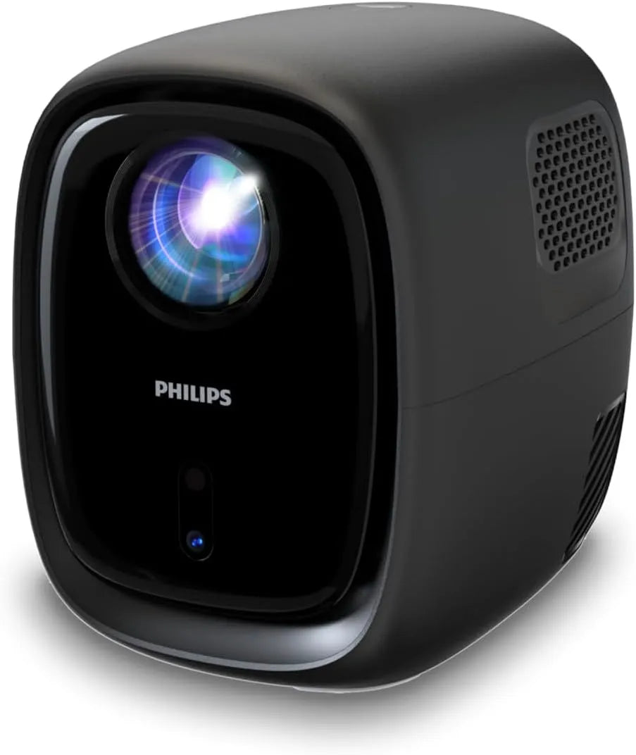 Philips modèle 720p, Mode Miroir Wi-FI, Full HD, Son Stéréo, finition noire, Neopix 130, Vidéoprojecteur Home cinéma, Correction d'image avancé