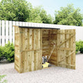 Abri à outils 45307, Pinède imprégnée 182x76x175 cm Pelouses & Jardins Brun