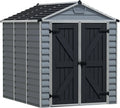 Abri de jardin, en Kit Skylight 4.2m², Cadre en aluminium, panneaux en polycarbonate, finition grise