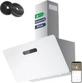 CIARRA hotte aspirante CBCW9736K, 650m³/h, Inclinée 90 cm 650m³, Commande Tactile- 3 niveaux de vitesse et Fonction Boost, classe énergétique A+++