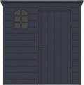 Abri de jardin, NERIO, en résine Anthracite 2,09 m²