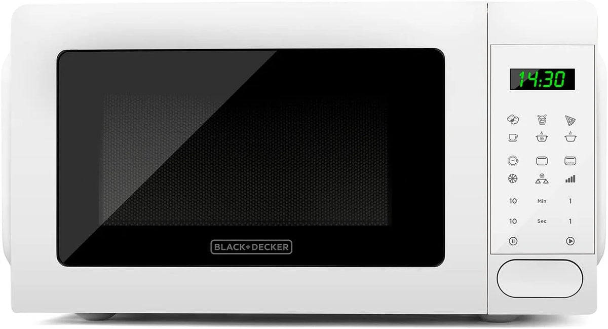 Black+Decker four à micro-ondes, capacité 20 L, avec grill, finition blanche