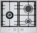 Bosch plaque de cuisson PCP6A5I90, Série 6, gaz, largeur 60 cm, 4 feux, Inox