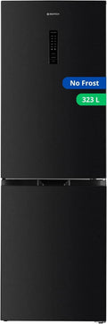 Réfrigérateur GCB323NFDX GEDTECH, combiné congélateur bas 323L, No Frost, Dark inox
