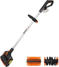 Worx modèle, à fonctionnement sans fil 20V WG441E.9, Surfaces en Bois, Mauvaises Herbes et Gazon Artificiel, Livrée sans Batterie ni Chargeur