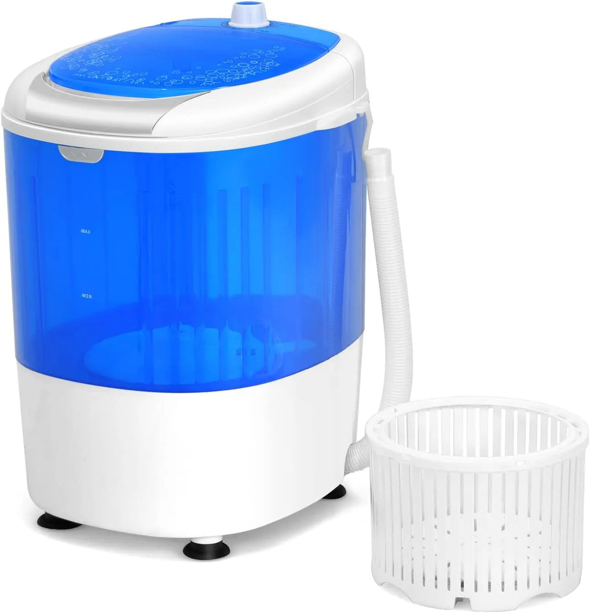 Lave-linge GX24977-PE Giantex Mini, capacité de 5 livres, compact, appartement, camping-car, Giantex Mini et machine à filer, semi-automatique